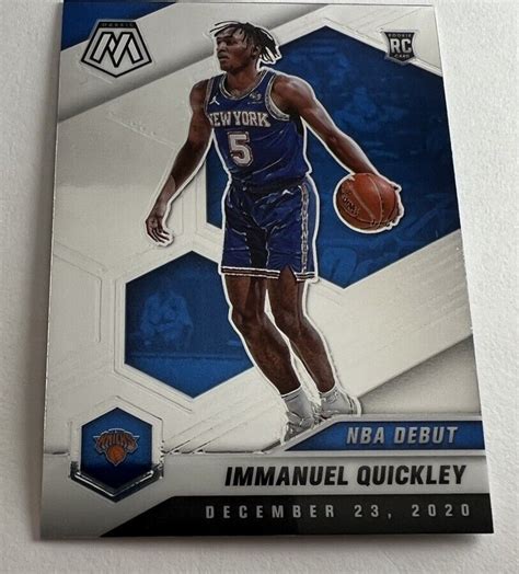 2020 21 Panini Mosaic NBA Debut Immanuel Quickley 277 RC Knicks Rookie