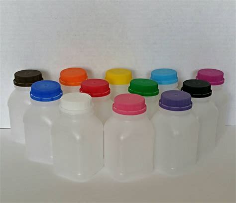 6 Plastic Milk Bottles Juice Bottles Milk By Sprinklesstreamers