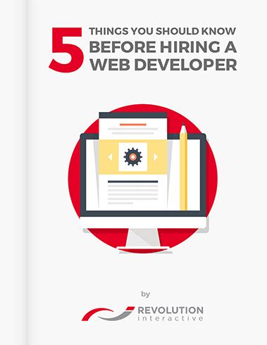 5 THINGS YOU SHOULD KNOW BEFORE HIRING A WEB DEVELOPER Revolution