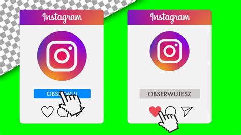 Wstawki Do Filmu Green Screen Animacja Obserwuj Instagram Like Za