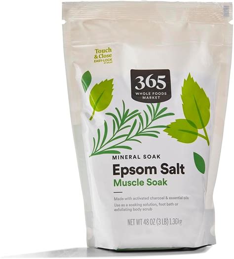 Saltworks Ultra Epsom Bath Salt Unscented Medium Grain 5 Pound Bag Bath