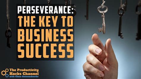 Perseverance The Key To Business Success YouTube