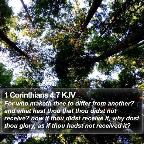 1 Corinthians 4:7 KJV Bible Verse Images