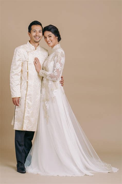 Modern Ao Dai For Men Traditional Vietnamese Ao Gam Long Etsy