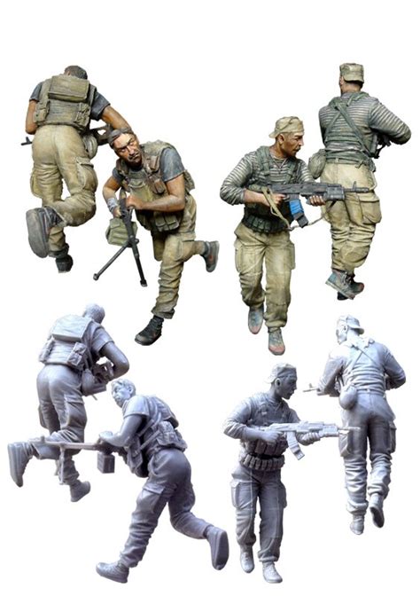 Tuskmodel Kit De Figuras De Resina A Escala Soldados De Contrato