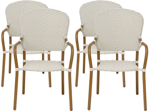 Lot De Chaises D Ext Rieur Bistro Maya Blanc Leroy Merlin