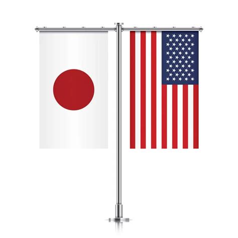 The crossed Japan and USA flags — Stock Vector © valyalkin #215956098