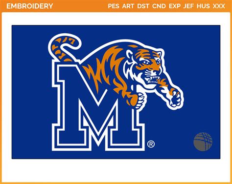 Memphis Tigers Alt On Dark Logo 2021 College Sports Embroidery