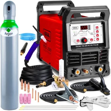 Spawarka Ideal Expert Tig 220 AC DC Pulse MPX Zestaw 1