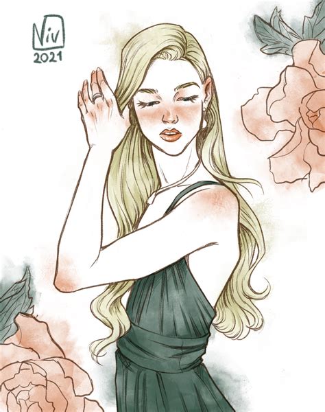 Anya Taylor Joy - Digital watercolor portrait by me @Viv_iannart : Anya ...