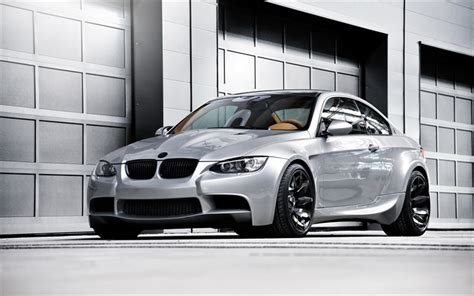 Bmw M3 E92 Coupe Silver Tuning Wallpapers Download