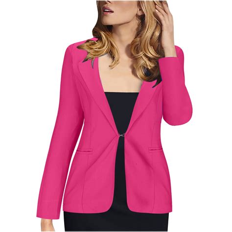 Aboser Plus Size Blazers For Women Business Casual Solid Jackets Elegant Slim Fit Cardigan Fall