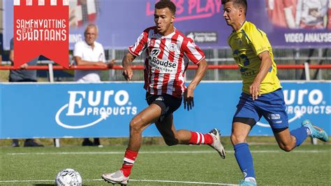 Samenvatting Jong Sparta Rotterdam FC Lisse YouTube