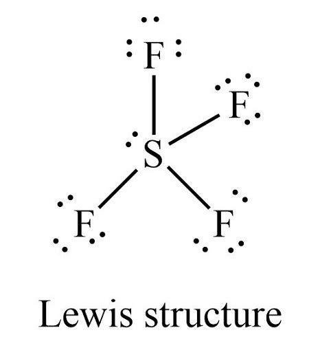 Give the Lewis structure for SF4. | Homework.Study.com