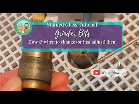 When How To Adjust Or Change Your Stained Glass Grinder Bit YouTube