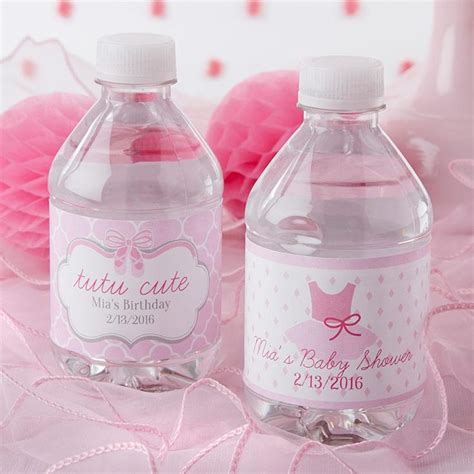 Personalized Water Bottle Labels Tutu Cute Water Bottle Labels Baby