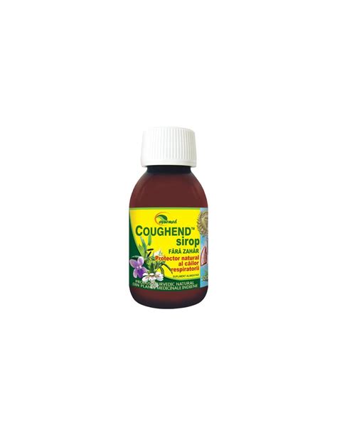 Coughend Sirop Fara Zahar Ml Ayurmed Farmacia Dav