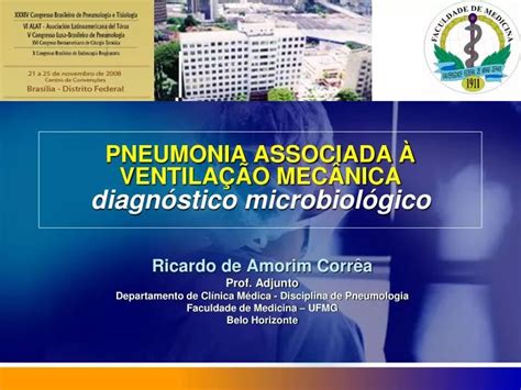 PPT PNEUMONIA ASSOCIADA À VENTILAÇÃO MECÂNICA diagnóstico