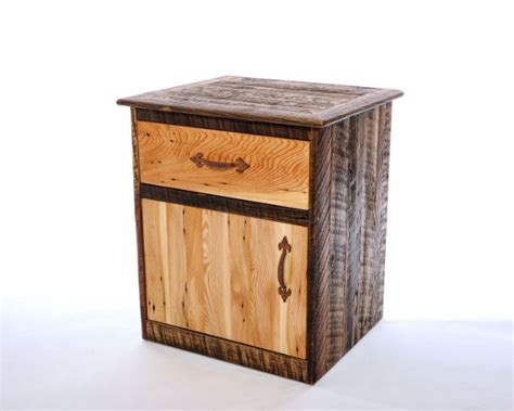 Planed Nightstand Handcrafted From Reclaimed Barnwood By Mortise