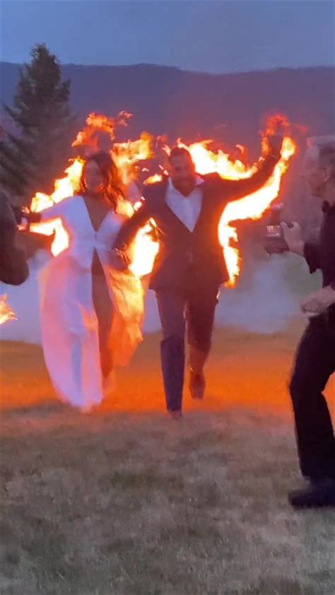 Bride And Groom Set On Fire During Bizarre Wedding Stunt