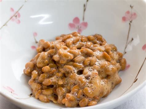 Japanese Cuisine Fermented Soybeans Stock Image Image Of Closeup