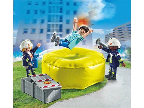 Acheter Playmobil Action Heroes Firefighters Avec Tapis