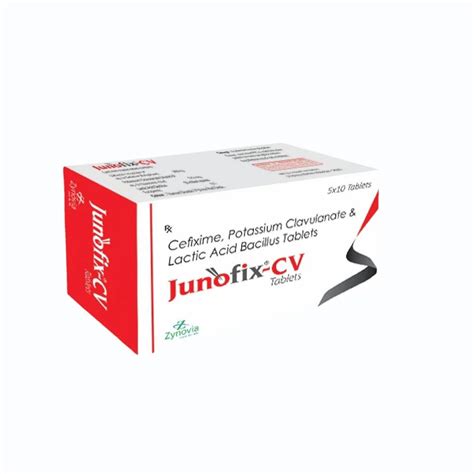 Junofix Cv Cefixime Mg Clavulanic Acid Mg At Rs Box