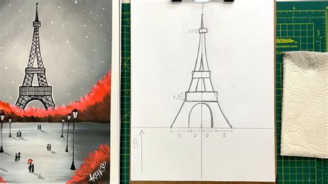 Aprende Como Dibujar Y Pintar La Torre Eiffel De Paris Paso A Paso