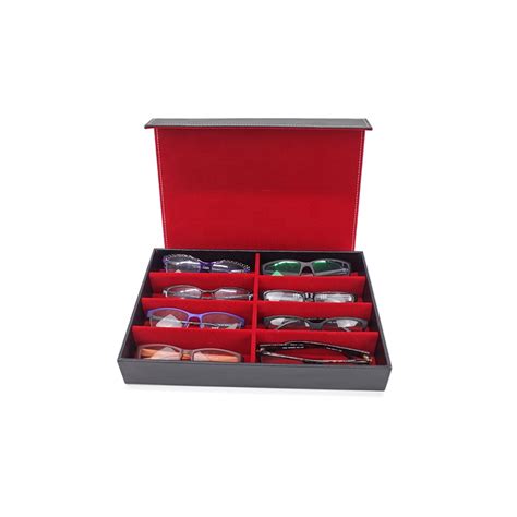 Pu Sunglass Display Tray Optical Storage Box Cases Sunglasses Eyeglass Frames Optical Display