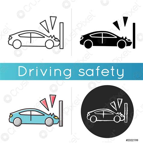 Crash Test Icon Stock Vector Crushpixel