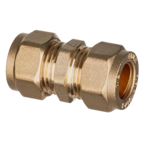 Easi Plumb 15mm X 12 Brass Compression Straight Coupling Co Op