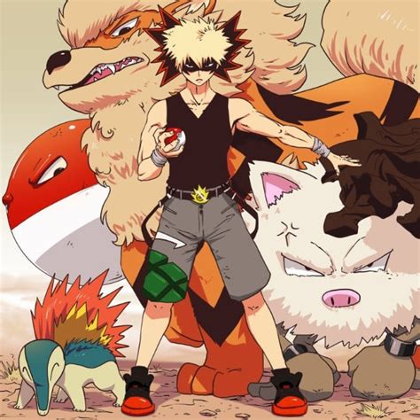 My Hero Academia Pokemon Crossover Fan Art