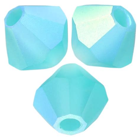 Doppelkegel Preciosa Mm Mc Bead Rondell Blue Zircon Ab Matt X