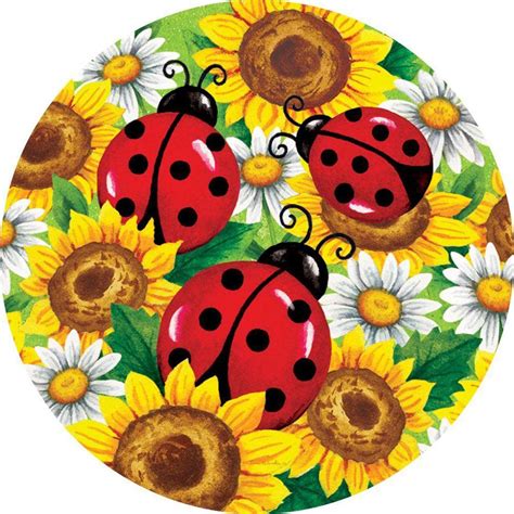 Ladybug Flower Svg