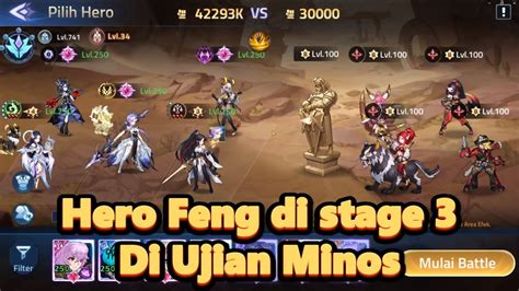 Line Up Hero Feng Di Ujian Minos Sands Of Ordeal Mobile Legends