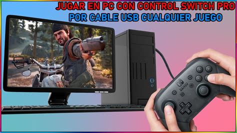 CONECTAR MANDO SWITCH PRO CONTROLLER AL PC POR CABLE USB YouTube