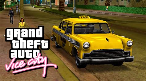 Gta Vice City Classic Side Mission Taxi Driver [100 Fares] Youtube