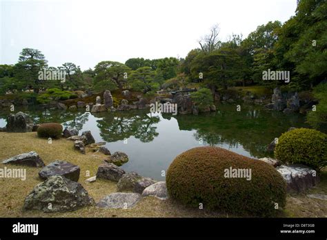 Japanese garden with water feature, Japan Stock Photo - Alamy