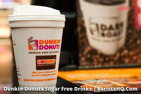 Healthy Sugar Free Drinks At Dunkin Donuts Baristahq