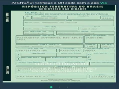 Detran Lan A Certificado De Registro E Licenciamento De Ve Culo Digital