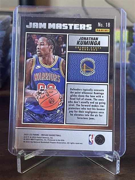 2021 22 Panini Mosaic Jam Masters 18 Jonathan Kuminga RC For Sale