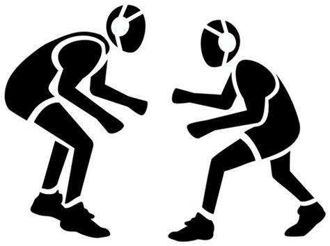 Wrestlers clipart silhouette, Wrestlers silhouette Transparent FREE for download on ...