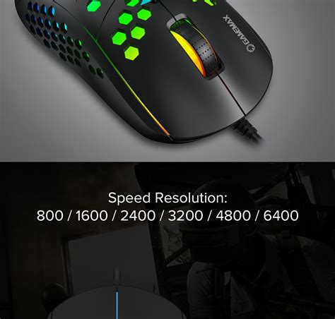 Gamemax Mg Gaming Mouse With Lightweight Honeycomb Shell Ultralight