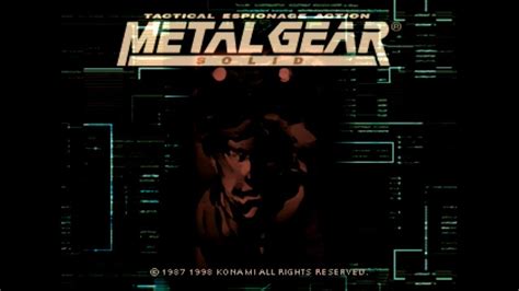 Metal Gear Solid Psx Intro Demo Youtube