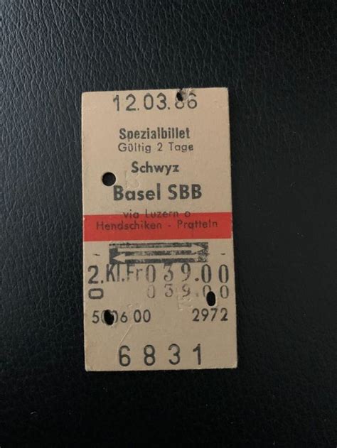 Bahnbillette Sbb Sammlung Kaufen Auf Ricardo