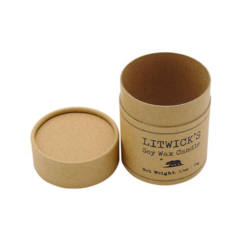 Kraft Paper Candle Tubes Cylindrical Candle Boxes Candle Paper