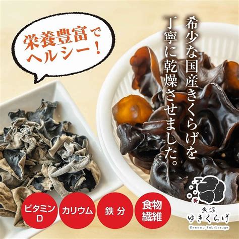 国産 乾燥 きくらげ 20g×6パック 計120g 小分け 栄養豊富 無農薬 無添加 オーガニック 自家栽培 雪国 魚沼ゆきくらげ キクラゲ