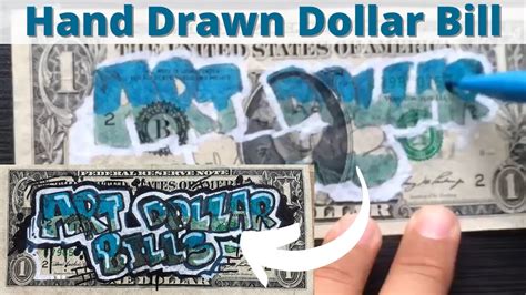 Art Dollar Bills Graffiti Style By Katonn Art On Real Dollar Bill Youtube