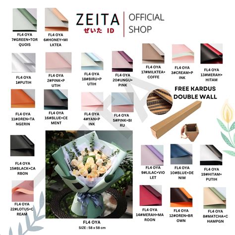 Jual Zeita Lembar Fl Oya Small Cm Kertas Bunga Buket