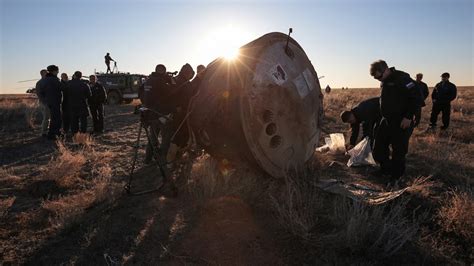 Damaged Russian Soyuz Capsule Returns To Earth Space Agency Tech News